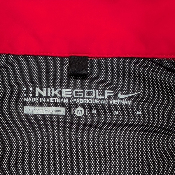 Nike Golf Red Quarter Zip Pullover Men’s M Palmetto Dunes Hilton Head - Picture 2 of 8